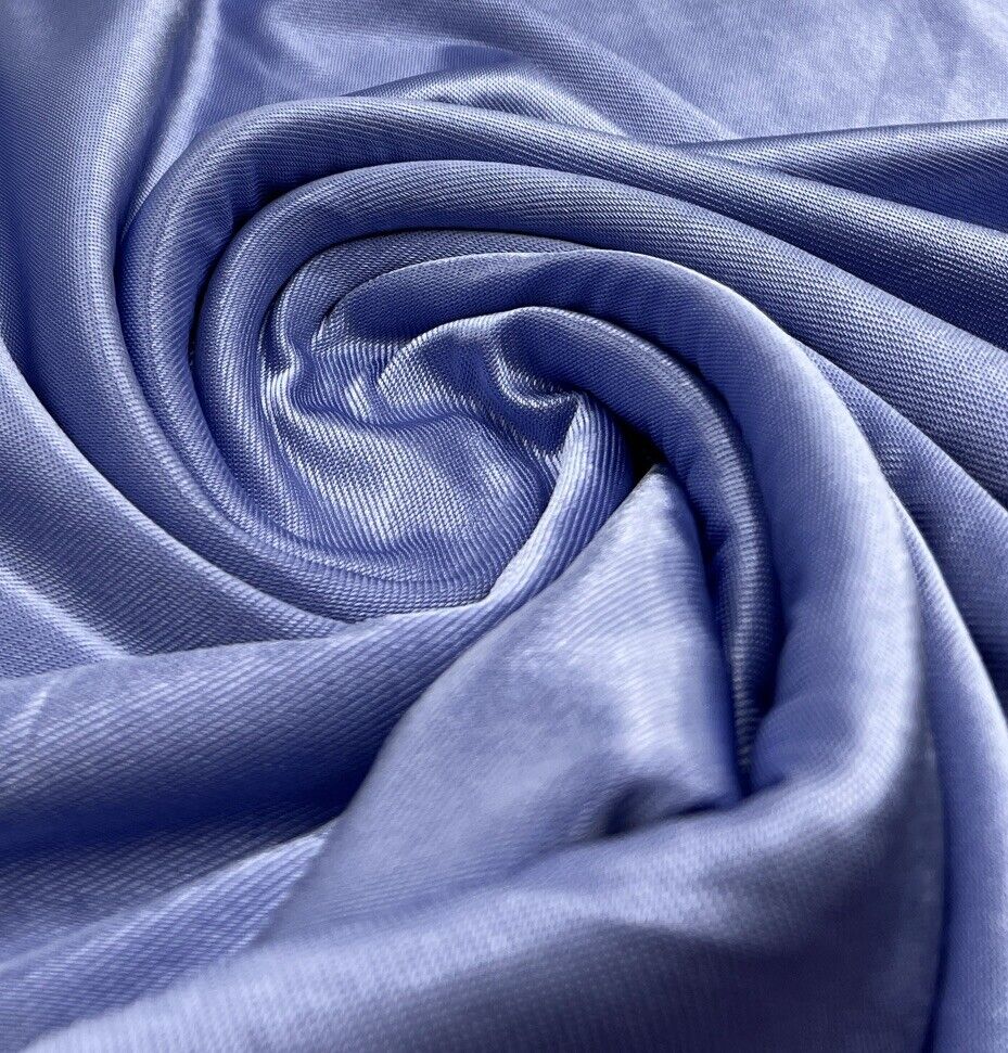 Shiny Blue Stretch Nylon Dress Craft Fabric - T9 Fabrics