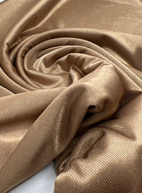 Shiny Camel Stretch Nylon Dress Craft Fabric - T9 Fabrics