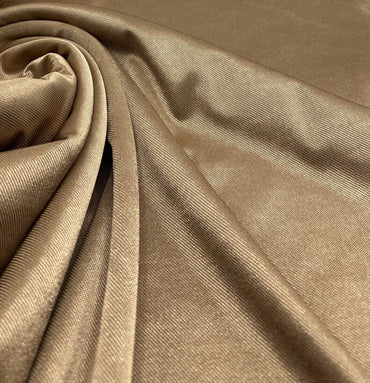 Shiny Camel Stretch Nylon Dress Craft Fabric - T9 Fabrics