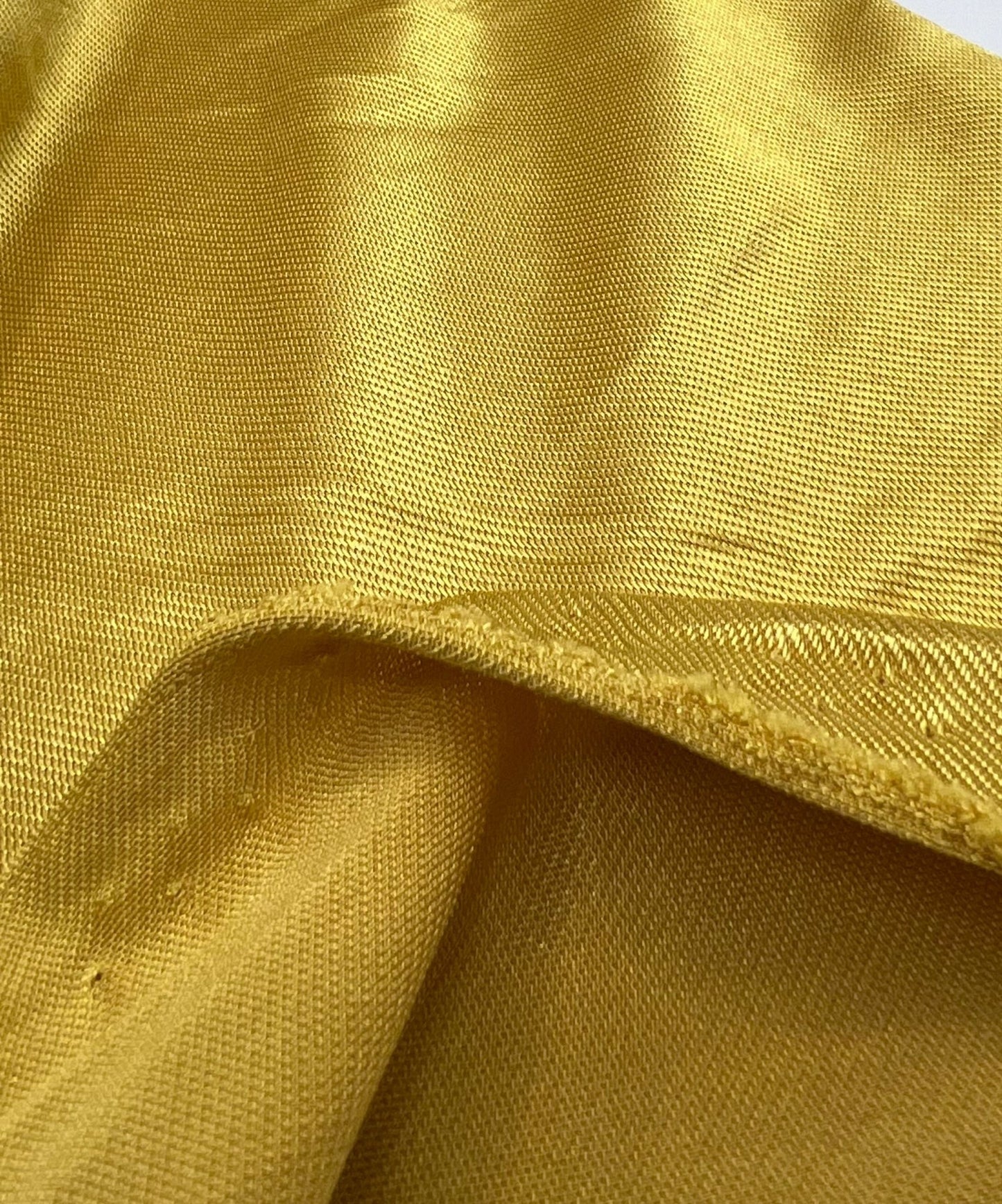 Shiny Mustard Gold Stretch Nylon Dress Craft Fabric - T9 Fabrics