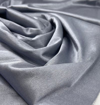 Shiny Silver Grey Stretch Nylon Dress Craft Fabric - T9 Fabrics