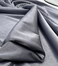 Shiny Silver Grey Stretch Nylon Dress Craft Fabric - T9 Fabrics