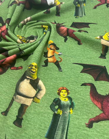 Shrek Cotton Stretch Jersey 200 GSM 95/5 Lycra 4 Way Stretch - T9 Fabrics