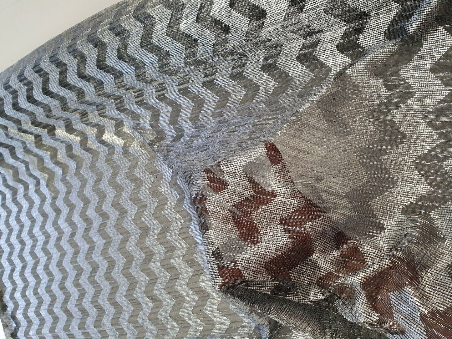 Silver Foil Mesh Fabric - T9 Fabrics