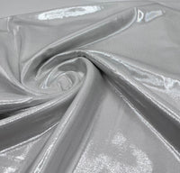 Silver Grey Shiny Foil Swimwear / Sportswear Fabric - T9 Fabrics