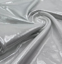 Silver Grey Shiny Foil Swimwear / Sportswear Fabric - T9 Fabrics