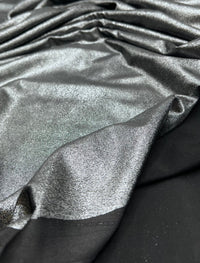 Silver Grey Shiny Foil Swimwear / Sportswear Fabric - T9 Fabrics