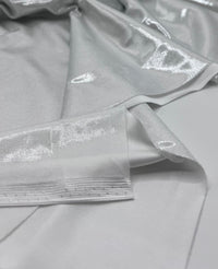 Silver Grey Shiny Foil Swimwear / Sportswear Fabric - T9 Fabrics