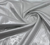 Silver Grey Shiny Foil Swimwear / Sportswear Fabric - T9 Fabrics