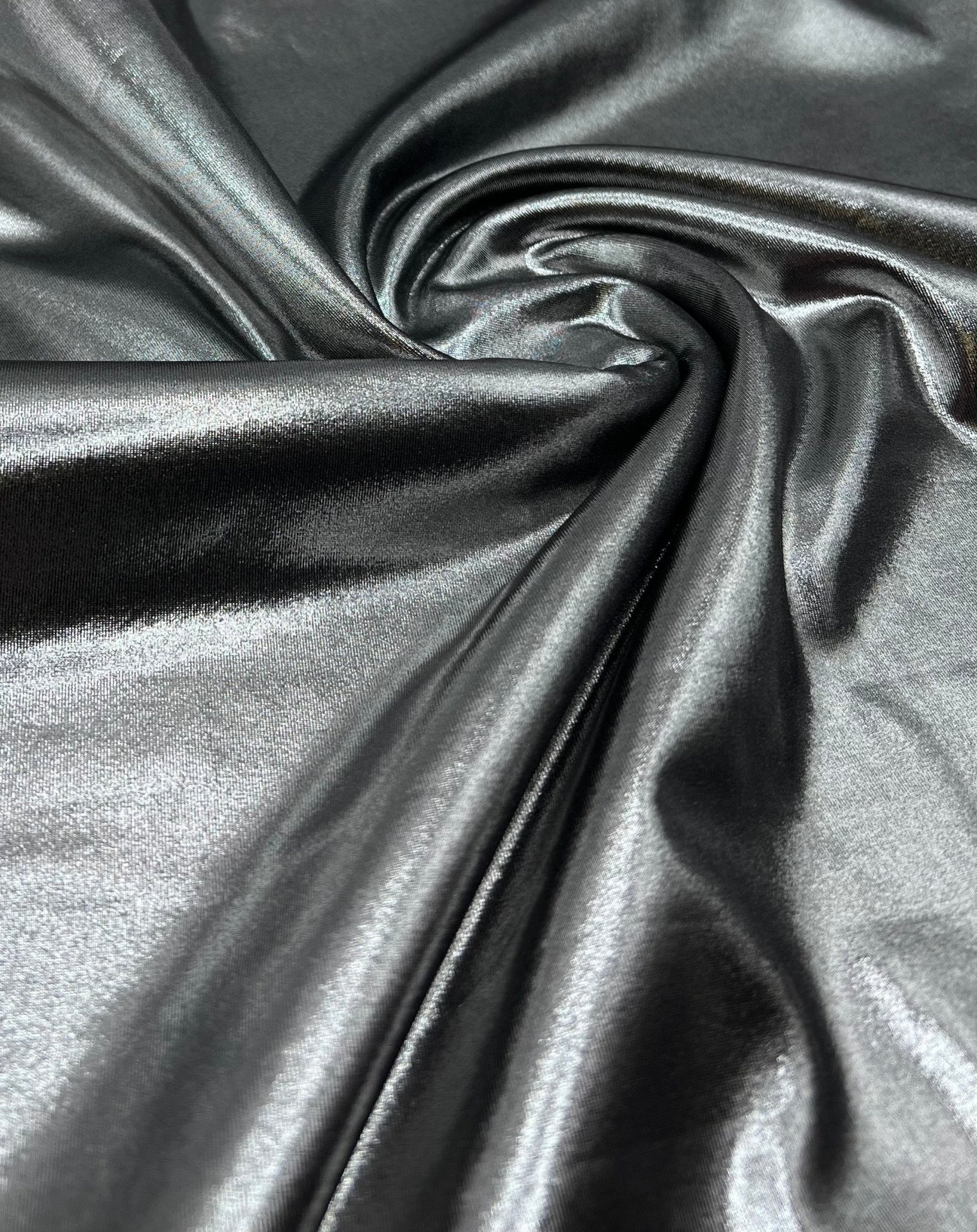 Silver Shiny Foil Swimwear / Sportswear Fabric - T9 Fabrics