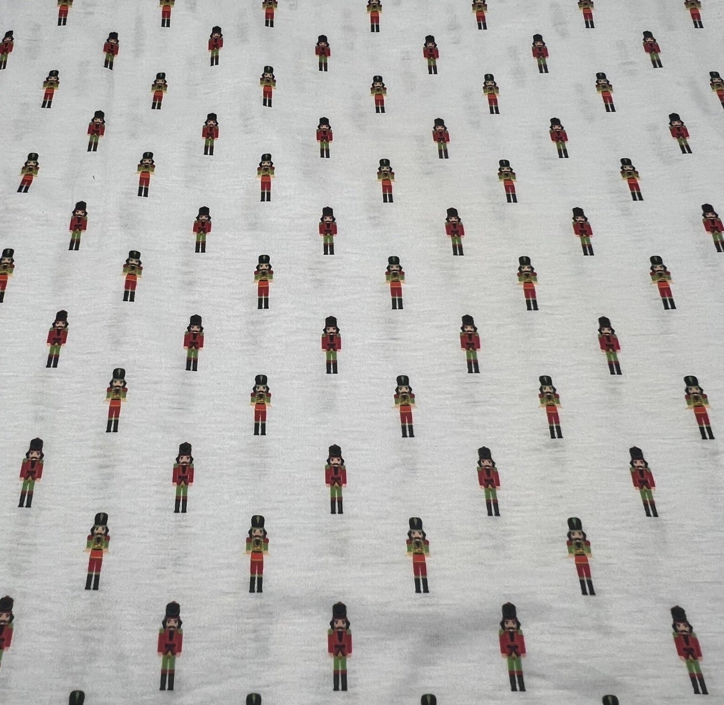 Small Nutcrackers Print Soft Spun Poly Stretch Fabric - T9 Fabrics