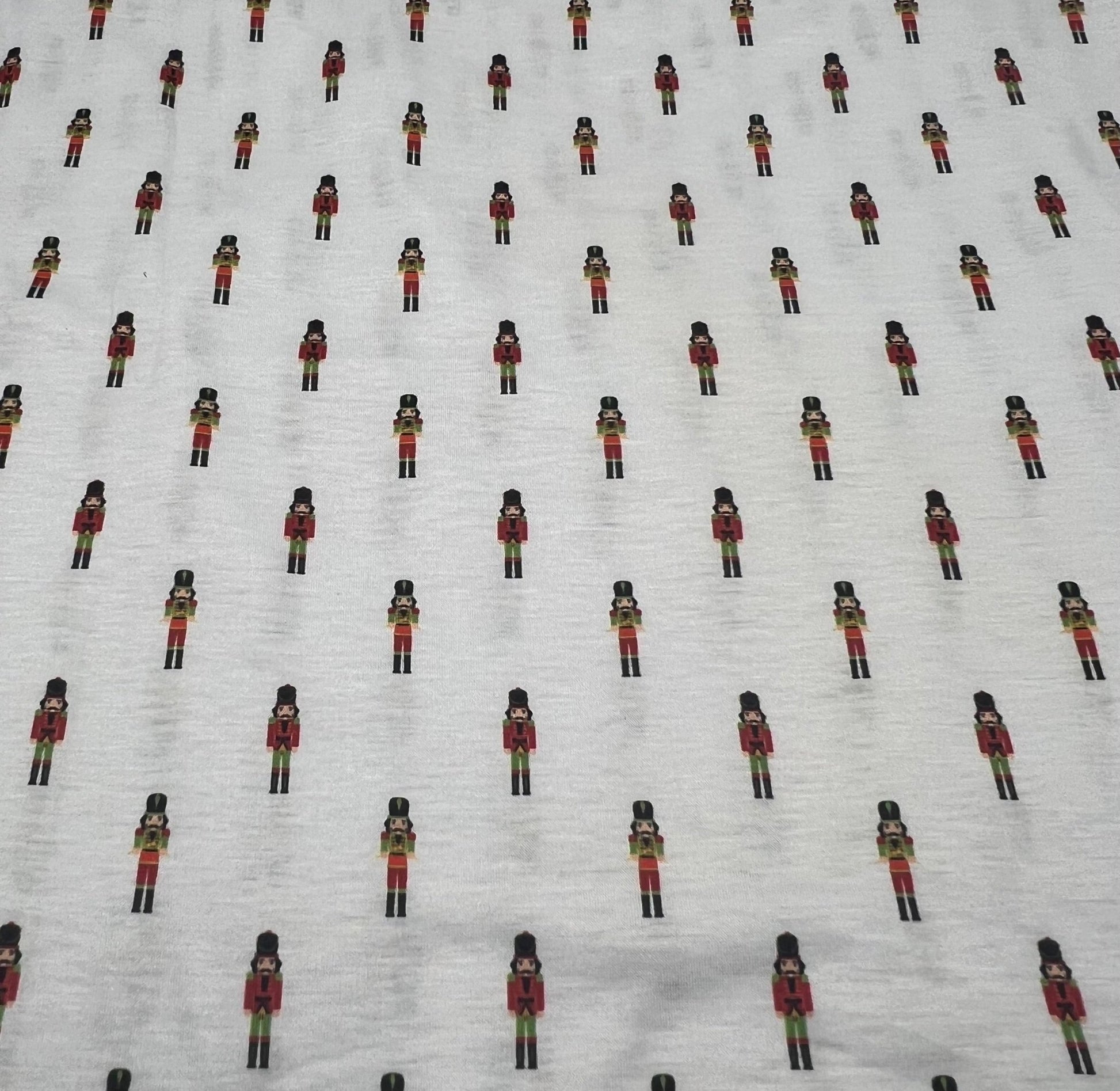 Small Nutcrackers Print Soft Spun Poly Stretch Fabric - T9 Fabrics