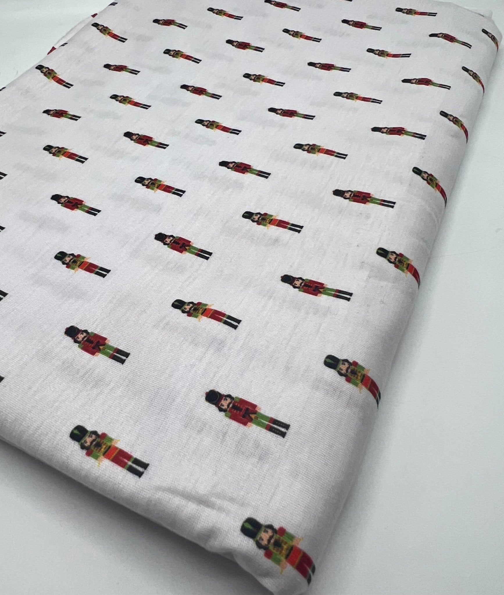 Small Nutcrackers Print Soft Spun Poly Stretch Fabric - T9 Fabrics