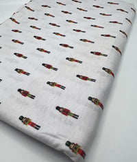 Small Nutcrackers Print Soft Spun Poly Stretch Fabric - T9 Fabrics