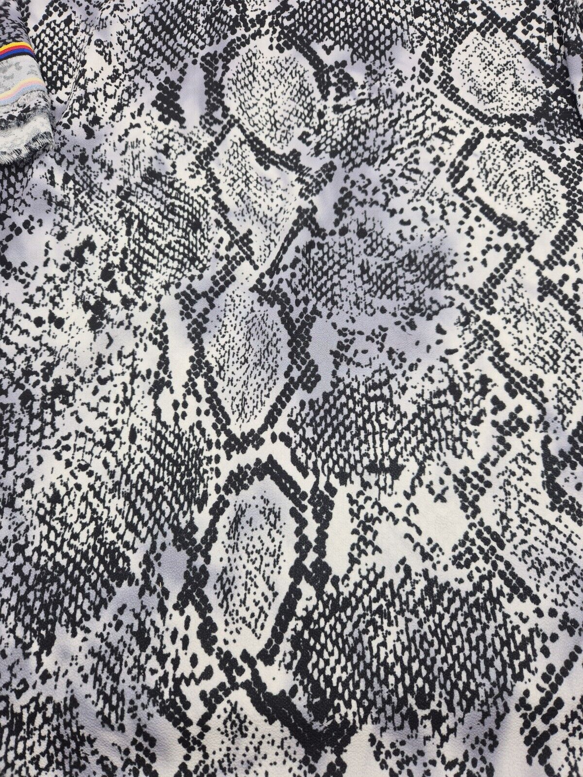 Snake Print Light weight Bubble Crepe Fabric - T9 Fabrics