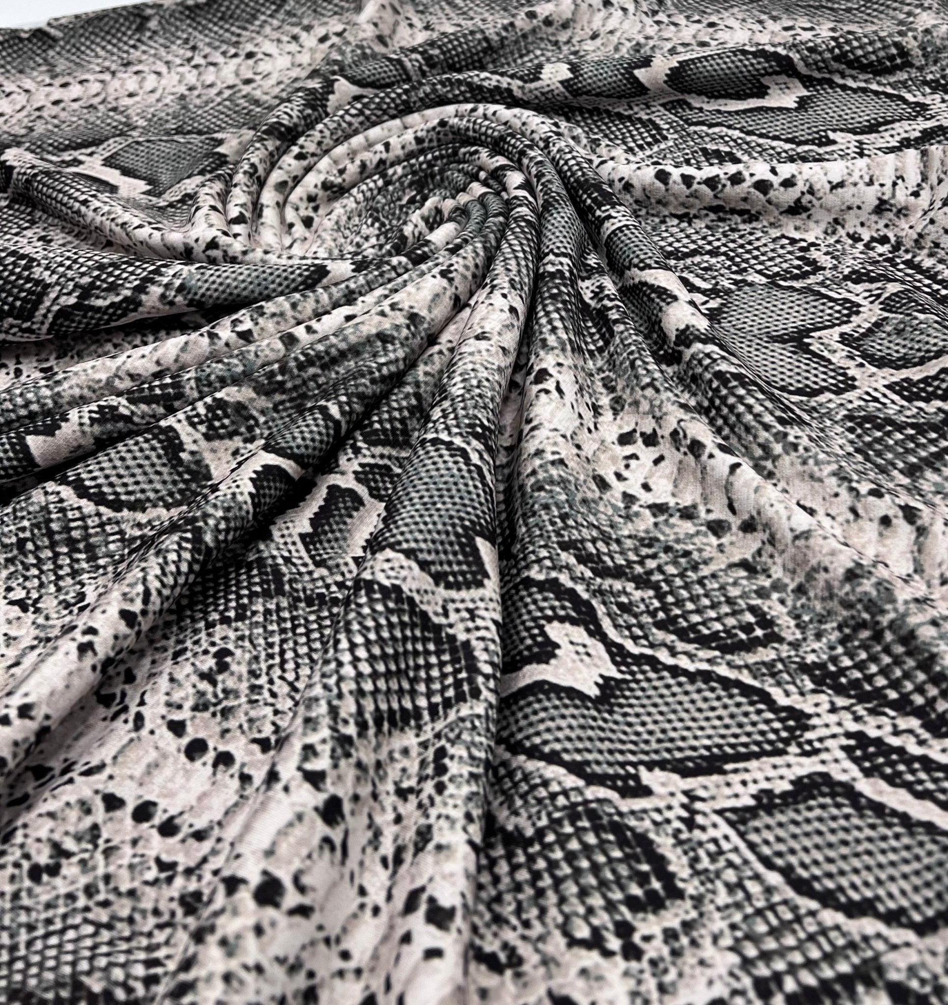 Snake Skin ITY Fabric - T9 Fabrics