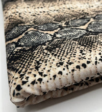 Snake Stone Print Velour Fabric - T9 Fabrics