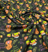 Social Distance Queen French Terry Loopback Fabric - T9 Fabrics