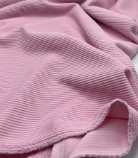 Soft Pink Crinkle Rib Stretch Fabric - T9 Fabrics