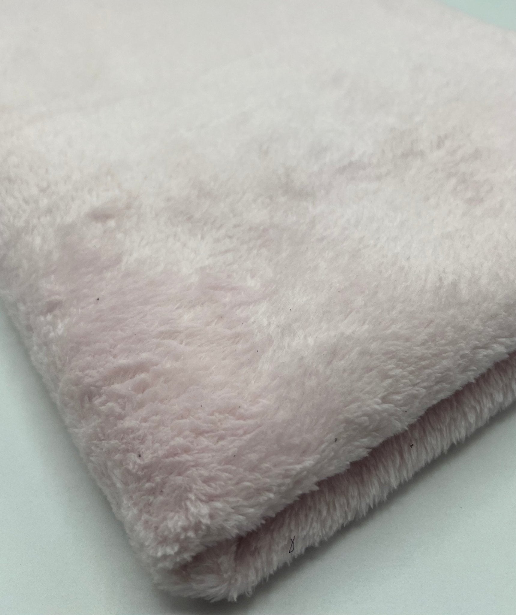 Soft Pink Super Soft Plain Cuddle Fleece Fabric Blanket Loungewear - T9 Fabrics