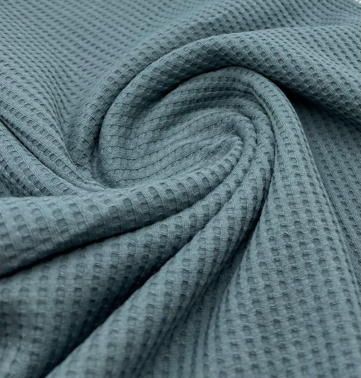 Soft Waffle Cotton Jersey Fabric 210 GSM 4 Way Stretch - T9 Fabrics