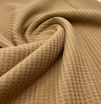 Soft Waffle Cotton Jersey Fabric 210 GSM 4 Way Stretch - T9 Fabrics