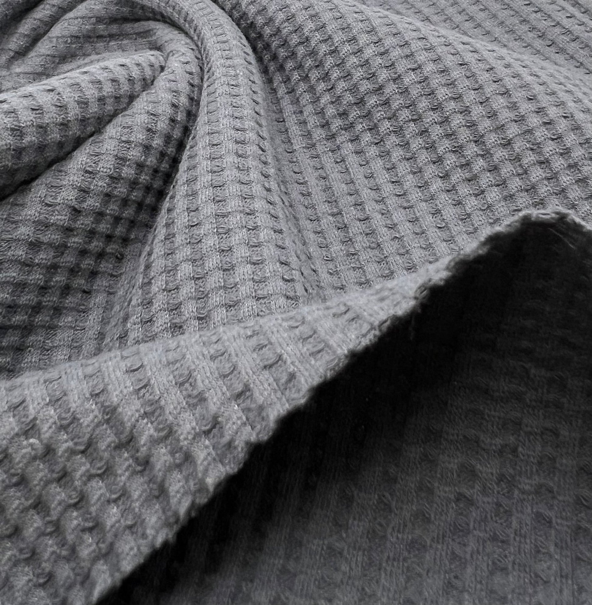 Soft Waffle Cotton Jersey Fabric 210 GSM 4 Way Stretch - T9 Fabrics