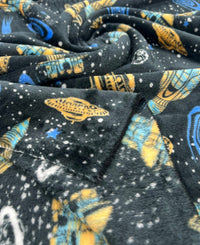 Space Age Cuddle Fleece Fabric Blanket Loungewear - T9 Fabrics