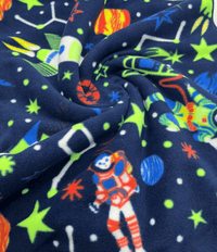 Space Printed Anti - Pil Polar Fleece Fabric Blanket Loungewear - T9 Fabrics