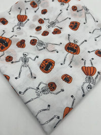 Spooky Halloween Printed Poly Cotton 90 GSM 80/20 44 Inch Non Stretch - T9 Fabrics