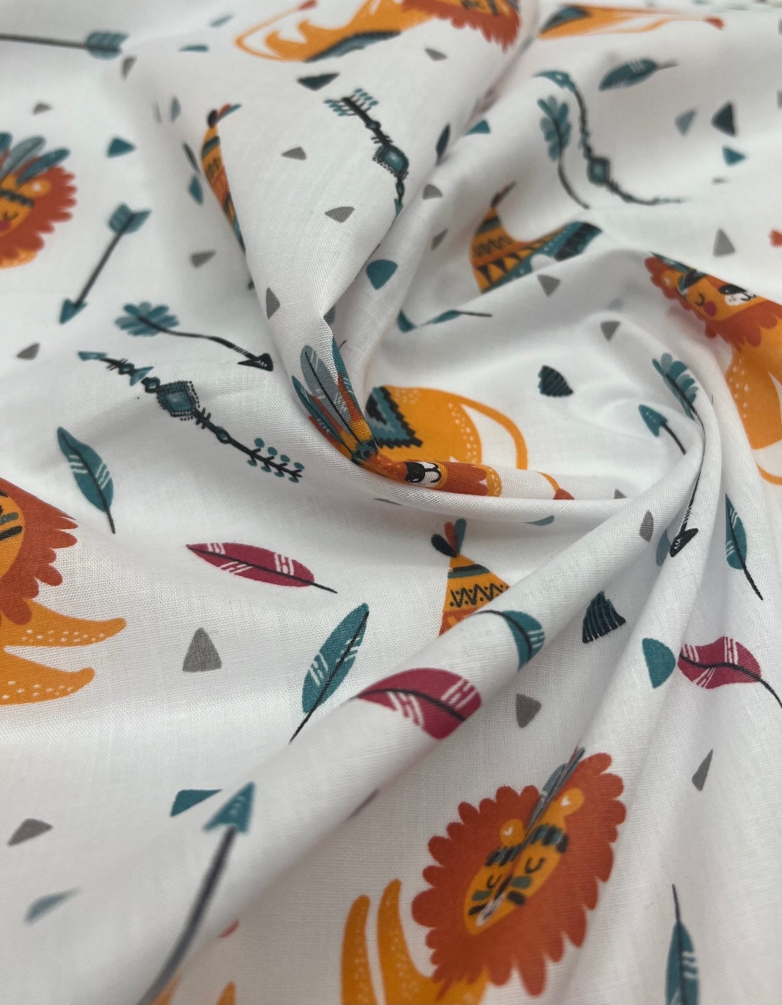 Spooky Halloween Printed Poly Cotton 90 GSM 80/20 44 Inch Non Stretch - T9 Fabrics