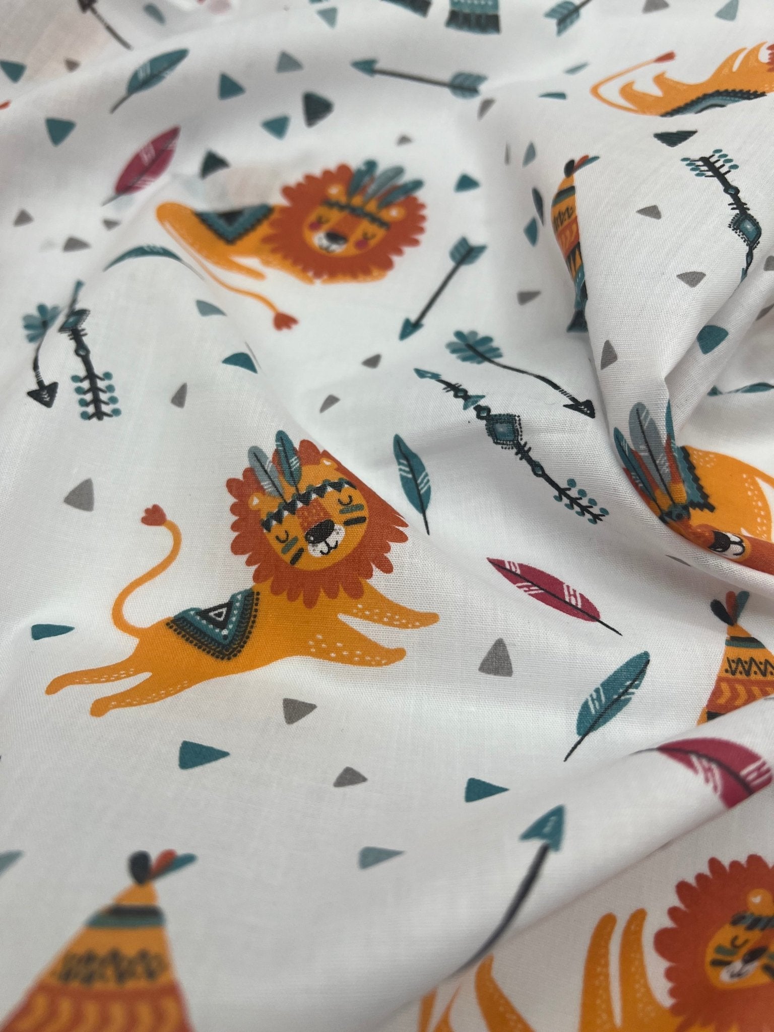 Spooky Halloween Printed Poly Cotton 90 GSM 80/20 44 Inch Non Stretch - T9 Fabrics