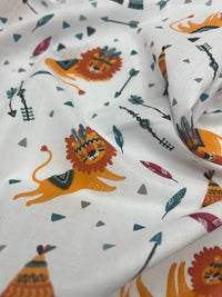 Spooky Halloween Printed Poly Cotton 90 GSM 80/20 44 Inch Non Stretch - T9 Fabrics