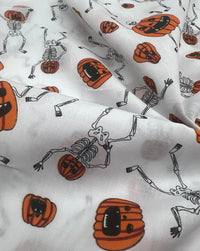 Spooky Halloween Printed Poly Cotton 90 GSM 80/20 44 Inch Non Stretch - T9 Fabrics