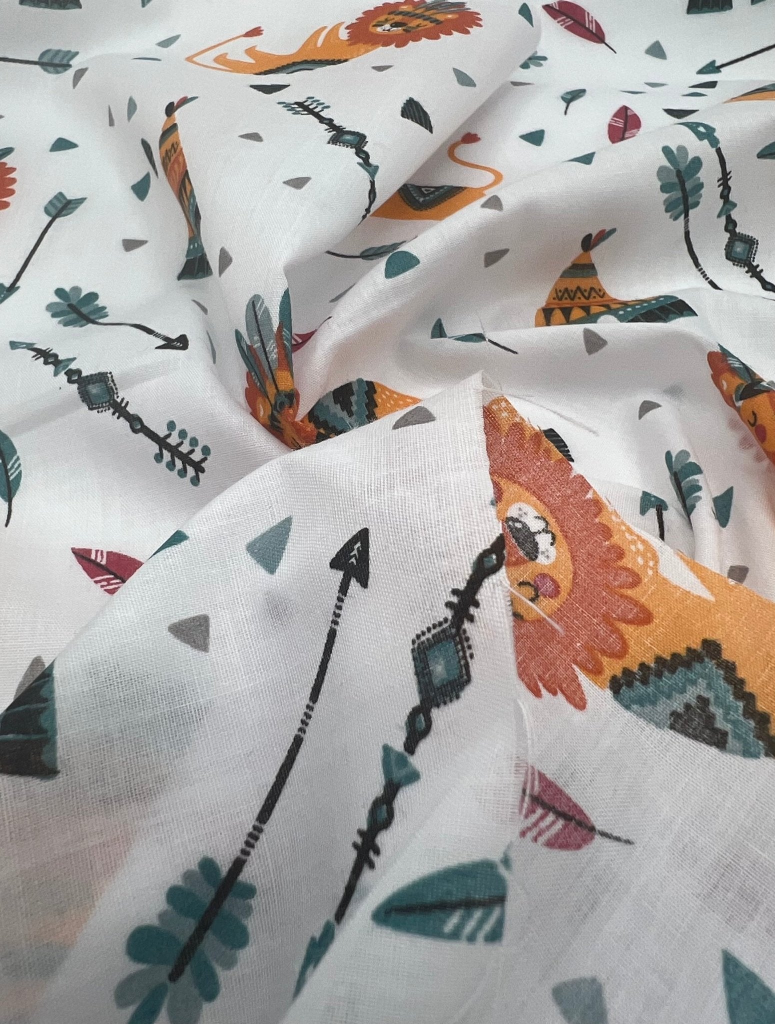 Spooky Halloween Printed Poly Cotton 90 GSM 80/20 44 Inch Non Stretch - T9 Fabrics