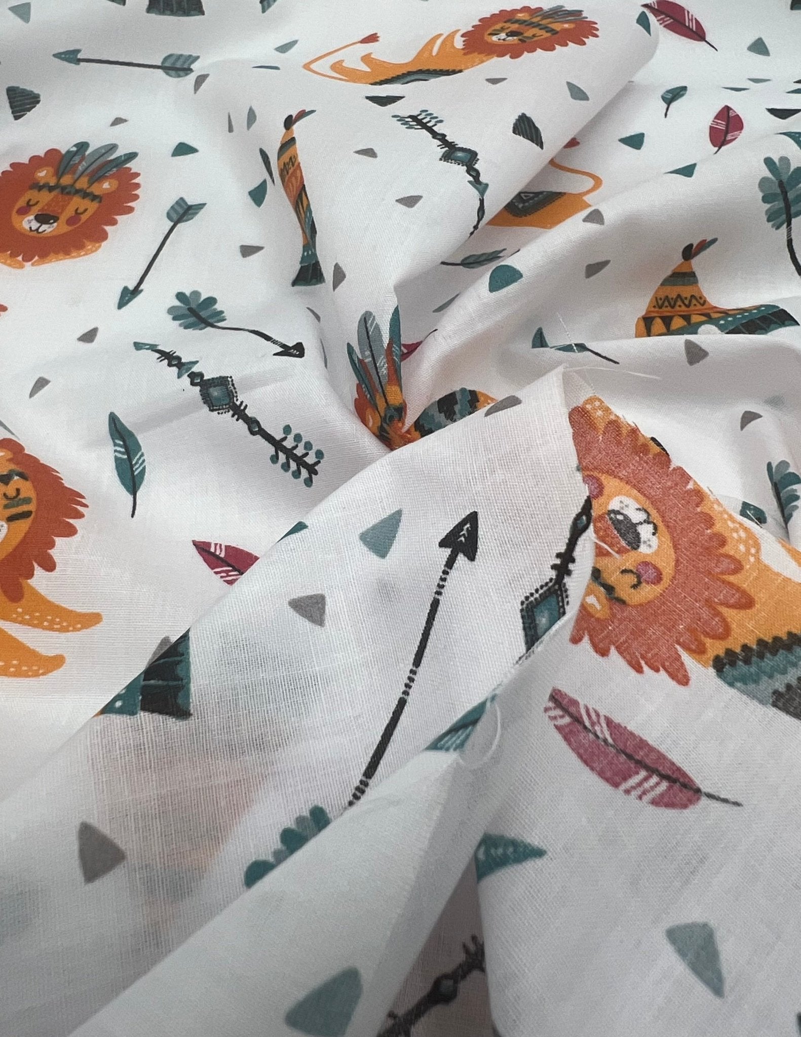 Spooky Halloween Printed Poly Cotton 90 GSM 80/20 44 Inch Non Stretch - T9 Fabrics