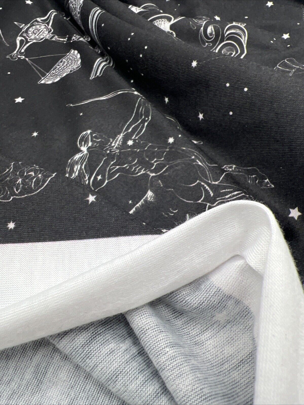 Star Sign Print Spun Poly Stretch Fabric - T9 Fabrics