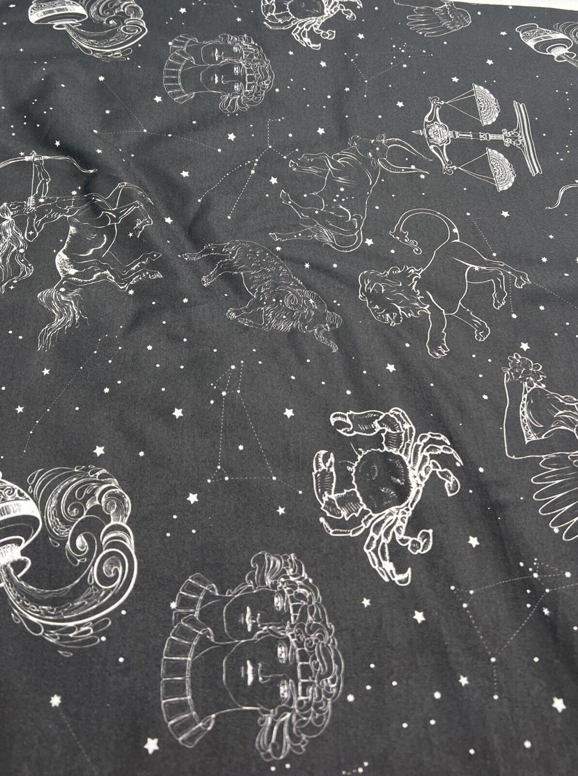 Star Sign Print Spun Poly Stretch Fabric - T9 Fabrics