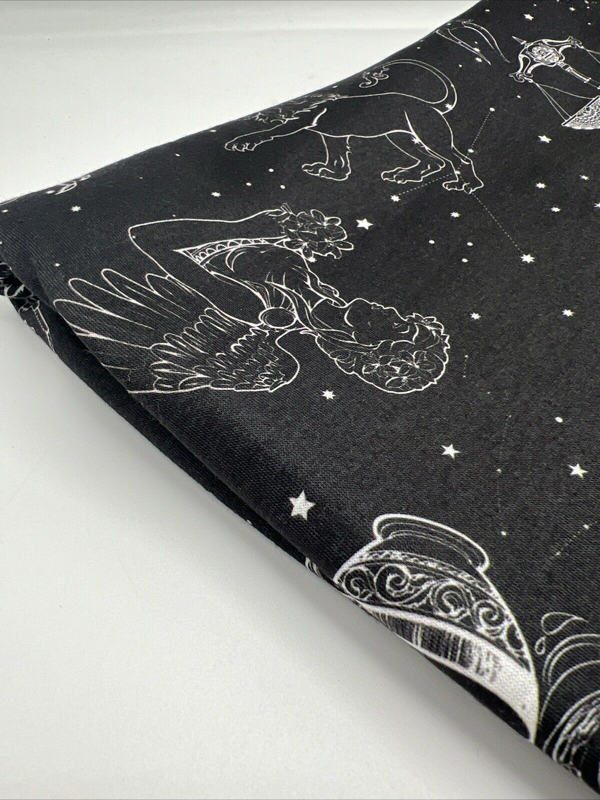 Star Sign Print Spun Poly Stretch Fabric - T9 Fabrics