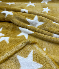 Stars Cuddle Fleece Fabric Blanket Loungewear - T9 Fabrics