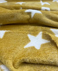 Stars Cuddle Fleece Fabric Blanket Loungewear - T9 Fabrics