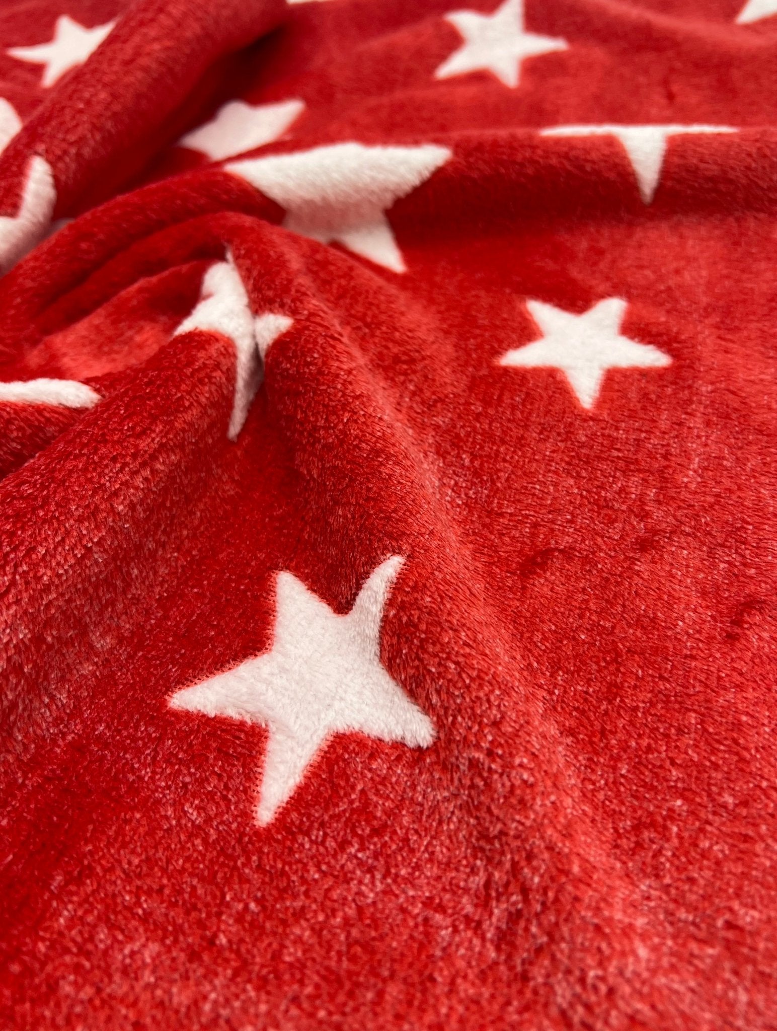 Stars Cuddle Fleece Fabric Blanket Loungewear - T9 Fabrics