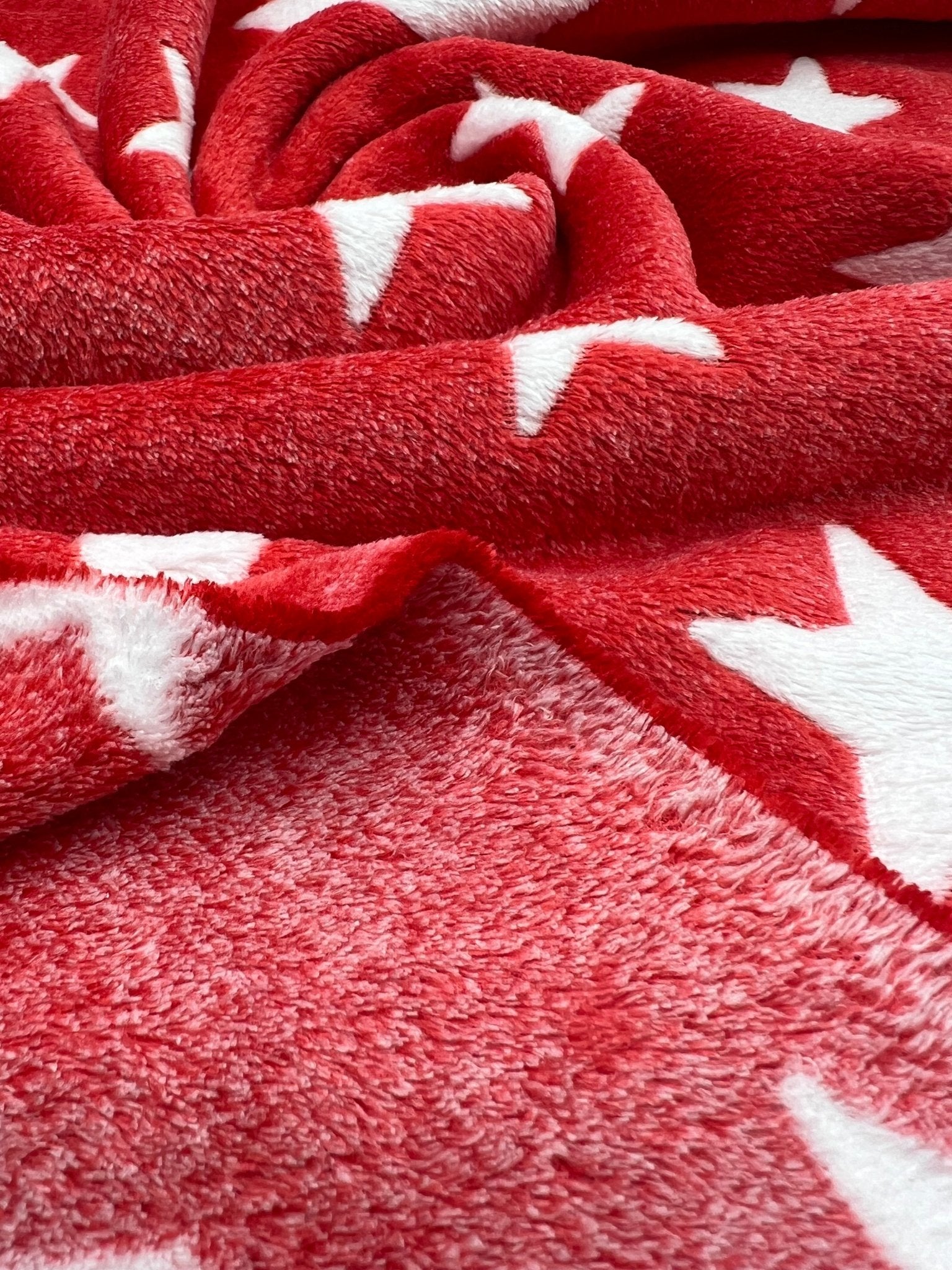 Stars Cuddle Fleece Fabric Blanket Loungewear - T9 Fabrics