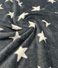 Stars Cuddle Fleece Fabric Blanket Loungewear - T9 Fabrics