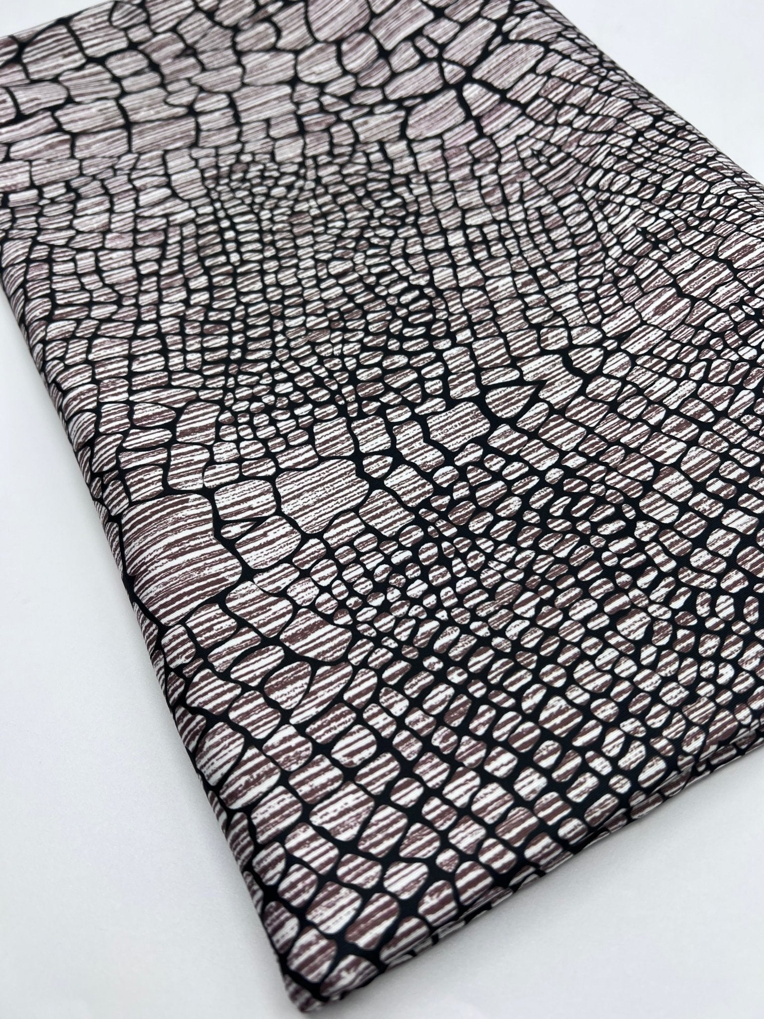 Stone Black Animal Mix Print Soft Touch 4 Way Stretch Fabric - T9 Fabrics