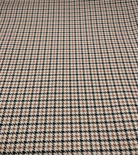 Stone Dogtooth Printed Scuba Crepe Jersey Fabric 4 Way Stretch - T9 Fabrics