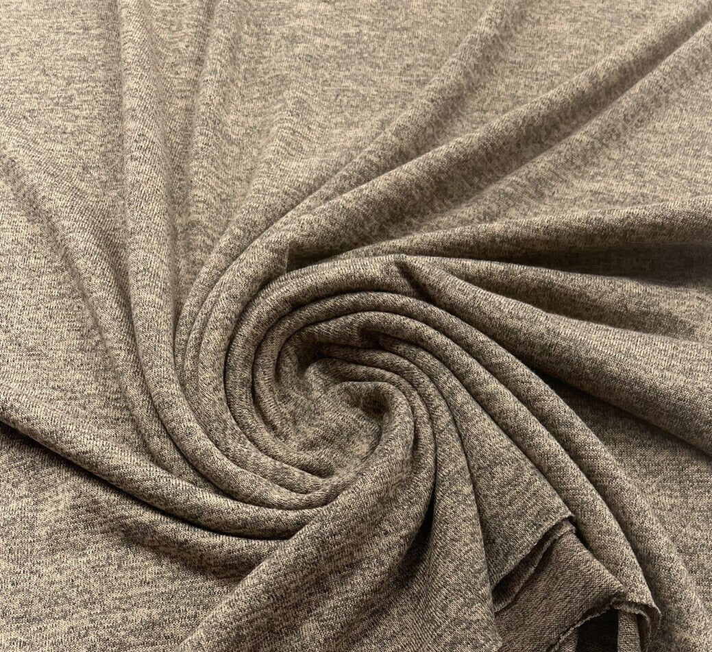 Stone Melange Knit Stretch Fabric - T9 Fabrics