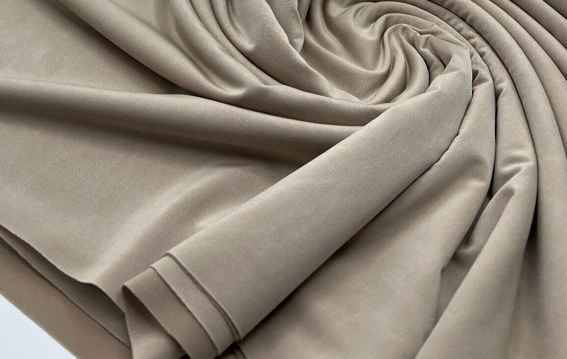 Stone Plain Soft Touch Stretch Fabric - T9 Fabrics