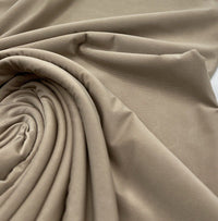 Stone Plain Soft Touch Stretch Fabric - T9 Fabrics