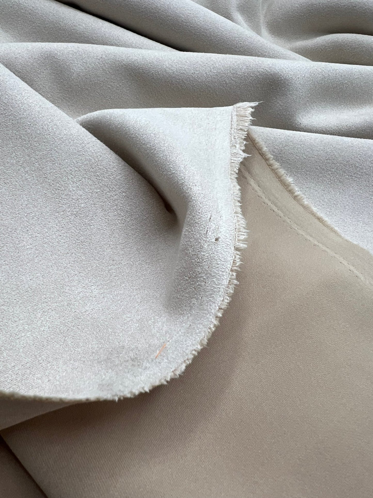 Stone Sand Scuba Suede Jersey Fabric 280GSM 2 Way Stretch - T9 Fabrics